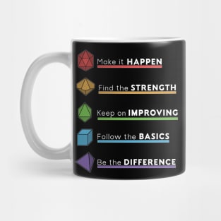 RPG Gamer dice motivational meaning for everyday Mug